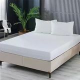 Doqu Home Colourful Fitted Çift Kişilik Beyaz Çarşaf