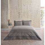 Doqu Home Doqu Multi Selection Nevresim Takımı Yatak Örtüsü Çift Kişilik Koyu Gri - Beyaz - 200 x 200 cm