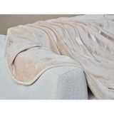 Doqu Home Embos Battaniye Perlina Çift Kişilik - Krem - 200 x 220 cm