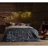 Doqu Home Festival Kokina Nevresim Takımı Çift Kişilik - Yeşil - Açık Yeşil - Açık Sarı - 200 x 220 cm