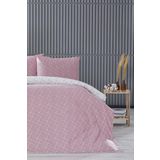DOQU HOME Glimmer Easy Cotton Çift King Size Nevresim Takımı - Gül Kurusu
