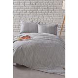 Doqu Home İpliği Boyalı Serisi Mabel Çift Kişilik Antrasit 200x220 cm Nevresim Takımı