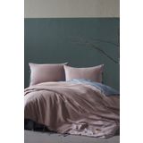 Doqu Home İpliği Boyalı Serisi Mavi 160 x 220 cm Ahenk Tek Kişilik Nevresim Takımı