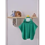 Doqu Home Kral Kurbağa Figürlü Havlu Panço - Piny Bebek Havlu Panço - King Frog - Pamuk