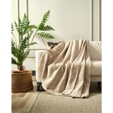 Doqu Home Lena Çift Kişilik Battaniye 200X220CM - Bej - 200 x 220 cm
