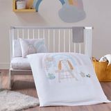 Doqu Home Little Bunny Bebek Sarı Nakışlı Bebek Nevresim Takımı