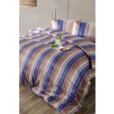 Doqu Home Maestro Mavi Saten Çift Kişilik 200x220 cm Nevresim Takımı