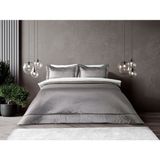 Doqu Home Mathilda Yatak Örtüsü Çift Kişilik - Gümüş - Antrasit - Gri - 220 x 270 cm