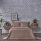 Doqu Home Otto Yatak Örtüsü Çift Kişilik - Taş - 240 x 250 cm