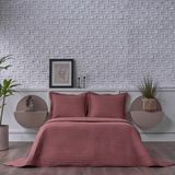 Doqu Home Otto Yatak Örtüsü Tek Kişilik - Bordo - 180 x 240 cm