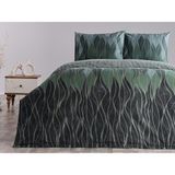 Doqu Home Ranforce Leaf Nevresim Takımı Tek Kişilik - Yeşil - 160 x 220 cm