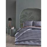 Doqu Home Saten Artline Çift Kişilik Nevresim Takımı Gri