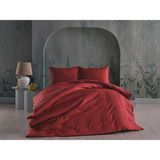 Doqu Home Saten Artline Çift Kişilik Nevresim Takımı - Kiremit - 200 x 220 cm