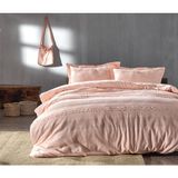 Doqu Home Tek Kişilik Nevresim Takımı Carla - Şeftali - 160 x 220 cm - Pudra