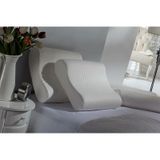 Doqu Home Visco Comfort Ortopedik Boyun Destekli Yastık 51 X 42 + 13 Cm - Beyaz