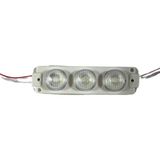Dora Led 24 Volt Beyaz 3 Watt 3 Lü Lensli 3030 Reklamcı Modül (10 Adet) - 1 m