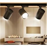 Dora Led 3 Adet Siyah-Beyaz 6000-6500K 30W Ray Spot +1m Raylı Mağaza ve Vitrin Armatürü