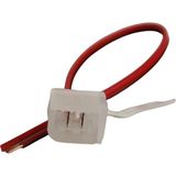 DORA LED 6X12MM Tek Yönlü İğneli Neon Soketi Konnektör Kablo 12 Volt Besleme Fişi Fiş Aparatı (5 Adet)