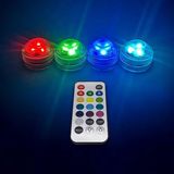 Dora Led Dora Su Geçirmez Kumandalı RGB Nargile LED Işığı 4 LED + 1 Kumanda Pilli Aydınlatma