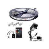 Dora Led Rgb Şerit LED Sese ve Müziğe Duyarlı 10 Metre -12V-5050 Smd 3çip Set ( Dış Mekan )