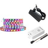 Dora Led WS2812B ARGB Pixel Şerit LED 5VOLT 5m Ses ve Müzik Duyarli Wifi Kontrollü sp108+Adaptör (SP108E)