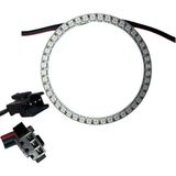Dora Led WS2812B Matrix Dijital Yuvarlak Pixel LED 45 LED Halka Argb Magic LED Ayrı Ayrı Adresli Matrix Ekran 5V Dış Çap 120 mm İç Çap 100 mm