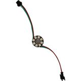 Dora Led WS2812B Matrix Dijital Yuvarlak Pixel Led 8 Led Halka RGB Led Ayrı Ayrı Adresli Matrix Ekran 5V Dış Çap 28mm İç Çap 13mm