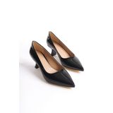 Dora shoes Siyah Rugan Kadın Stiletto