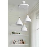 Dora Shopping Ag Lightdesign 3'lü Asma Beyaz Sarkıt Avize Yatak Odası Salon Mutfak Koridor Lamba 17 AGNM25 - Standart