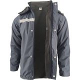 Dora Shopping Gri Reflektörlü Iş Montu - Çamdalı Iş Elbiseleri Gri-5xl - Standart - 1