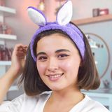 Dora Shopping Özgüner Peluş Saç Bandı – Yumuşak ve Esnek Cilt Bakım Bandı – Makyaj, Duş ve Spa Için Kadın Genç K - Standart