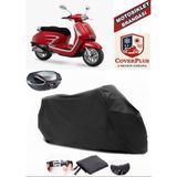 Dorado Akida Scooter 125 Branda Siyah Arka Çanta Uyumlu(Topcase) Motosiket Brandası Motor Örtüsü Çadır Su Geçirmez Motosiklet Kılıfı Motor Brandası,lastikli,taşıma Torbalı