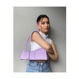 Dora&Dora Kadın Lila Cepli Kalıp Baget Omuz Çantası