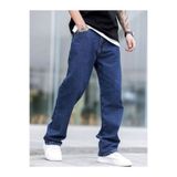 DORAJEANS Dora Jeans Erkek Mavi Yıkamalı Baggy Fit Kot Pantolon