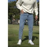 DORAJEANS Dora Jeans Erkek Yıkamalı Mavi Boyfriend Kot Pantolon