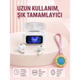 Dorasan Ekranlı Kablosuz Kulaklık ve Pembe Çanta Charm Saat Kampanya Seti - Belirtilmemiş