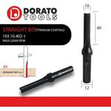 Dorato 3 Ağızlı 10X40MM Titanyum Kaplı Karbür Uçlu Parmak Freze Ucu