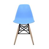 Dorcia Home Eames Plastik Kafesli Sandalye - Cafe Balkon Mutfak Sandalyesi (1, Mavi)