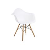 Dorcia Home Lisa Beyaz Kolçaklı Eames Sandalye - Cafe Balkon Mutfak Sandalyesi