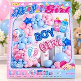 DORDOİ 64 Parça Boy Girl Cinsiyet Partisi Balon Seti – Kız Erkek Bebek Cinsiyet Açıklama Süsleme Seti