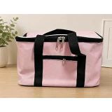 Dordoi Pembe 22 Litre Termal Piknik Taşıma Çantası – Su Geçirmez Kumaş, Kalın Yalıtımlı İç Kaplama, 2 Bölmeli Soğuk-Sıcak Tutucu Çanta (39X27x23 Cm)