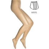 Dore Burnu Şeffaf Fit 15 Külotlu Kadın Çorap - Büyük Beden - 2XL - Ten