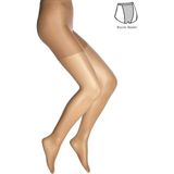Dore Burnu Şeffaf Fit 15 Külotlu Kadın Çorap - Büyük Beden - XL - Bronz