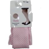 Dore Damla Desenli Mikro Çocuk Külotlu Çorap - 3 - 4 Yaş - Pembe