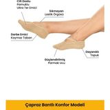 Dore Kadın 2 Çift Kaymaz Taban Pilates Yoga Dans Bale Plates Kaydırmaz Çorap - Standart Beden Bej - 0 - 1 Ay