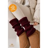 Dore Orijinal Premium Akrilik Örgü Leg Warmer Kışlık Özel Tasarım Sıcak Tutan Bacak & Ayak Isıtıcı Tozluk