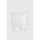 Dore & Rose Serenity Ipek Uyku ve Bakım Seti – Beyaz | %100 Mulberry Ipek Set, Uyku Maskesi, Yastık Kılıfı & Scrunchie, Cilt & Saç Dostu Hediye Seti