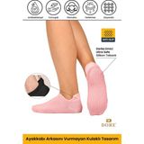 Dore Unisex Pembe Konfor Modeli Kaymaz Taban Pilates Yoga Için Kaydırmaz Patik Çorap 1 Çift 36 - 42