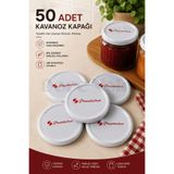 Dore Voir 50 Adet Konserve Kavanoz Kapağı/ Silikonlu Kapak