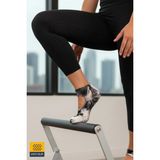 Dore Yazlık Yoga Sports Kaydırmaz Tabanlı Kısa Batik Model Pilates ve Yoga Çorabı 1 Çift Siyah 36 - 42
